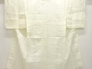 アンティーク　すかし織幾何学に笹・楓模様夏用長襦袢